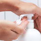 Man in shower using Huron sulfate-free shampoo